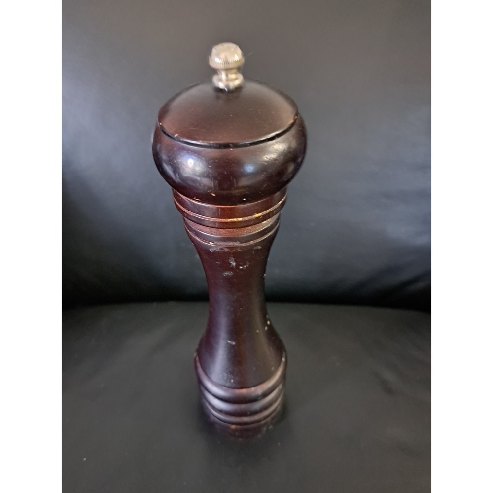 Trudeau 12" Professional Pepper Mill / Grinder - Chocolate Dark Wood EUC‎
